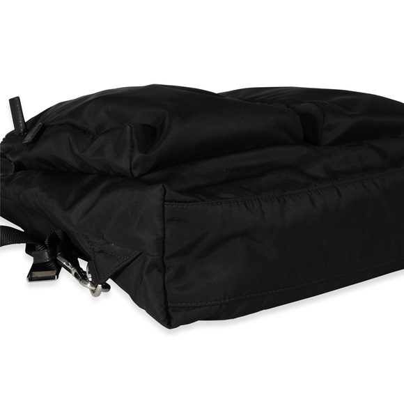 Prada Black Re-Nylon, Technical Fabric & Saffiano Leather Nylon Convertible Tote - Picture 6 of 7